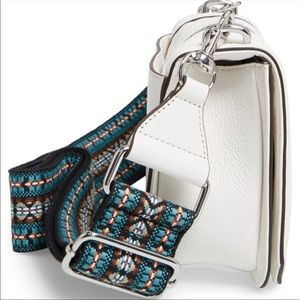 Rebecca Minkoff Rainbow Jacquard Guitar Strap New with Tags